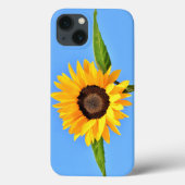 Coque iphone de tournesol jaune (Verso)