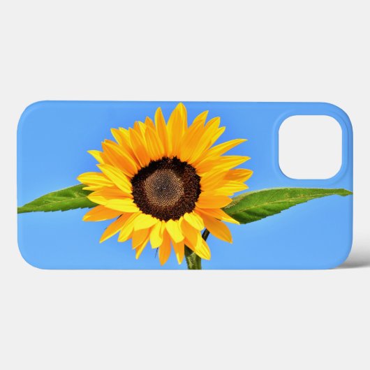 Coque iphone de tournesol jaune (Verso (horizontal))