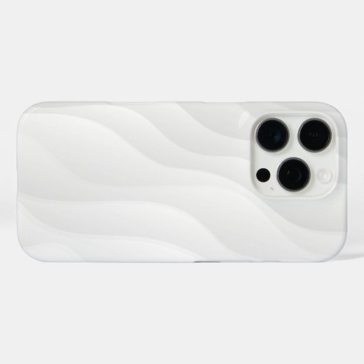 Coque iphone de vague blanche (Verso (horizontal))
