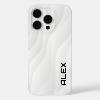 Coque iphone de vague blanche