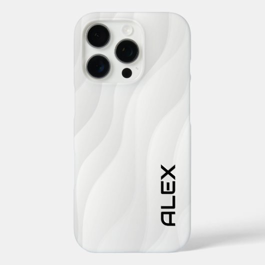 Coque iphone de vague blanche (Verso)
