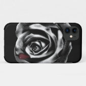 Coque iphone de vampire de rose de noir (Dos (Horizontal))