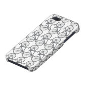 Coque iphone de vélo de gris fumeux (Bas)