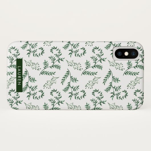 Coque iphone de verdure d'hiver (Dos (Horizontal))