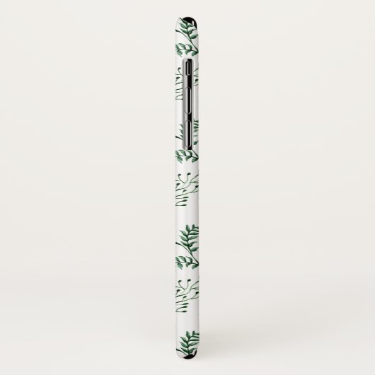Coque iphone de verdure d'hiver (Dos/Gauche)