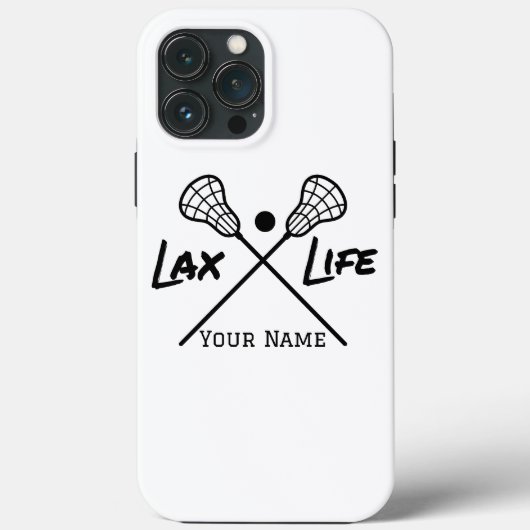 Coque iphone de vie Personnalisé White LAX (Lacros (Verso)