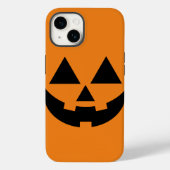 Coque iphone de visage Jack-o'lanterne d'Halloween (Verso)