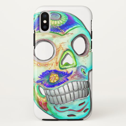 Coque iphone décoratif de crâne (Dos)