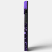 Coque iphone d'éléphant néon violet (Verso / Gauche)