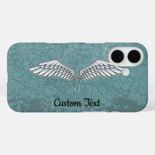 Coque iphone des ailes gris-bleu