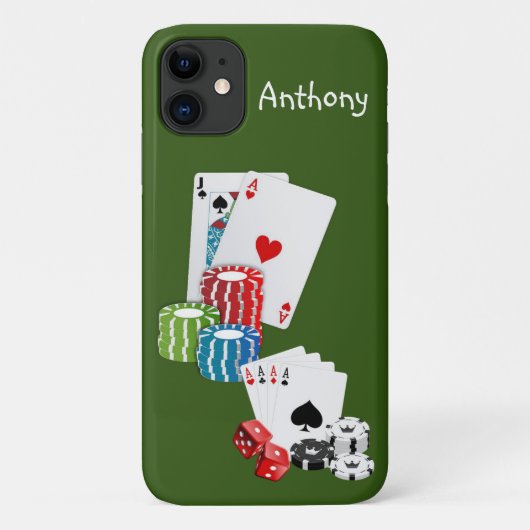 Coque iphone des cartes Ace (Dos)