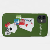Coque iphone des cartes Ace (Dos (Horizontal))