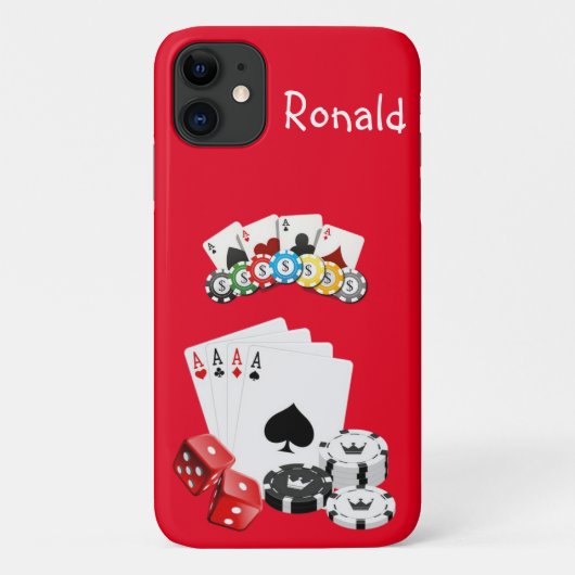 Coque iphone des cartes Ace (Dos)