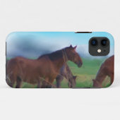 Coque iphone des Chevaux sauvages (Dos (Horizontal))