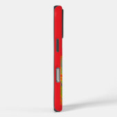 coque iphone des coeurs rouges abstraits (Verso / Droite)