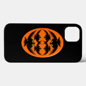 Coque iphone des corbeaux d'Halloween (Verso (horizontal))