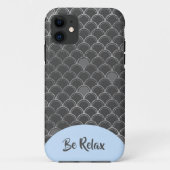 Coque iphone des échelles grises de sirène (Dos)