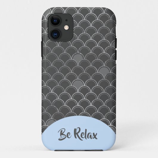 Coque iphone des échelles grises de sirène (Dos)