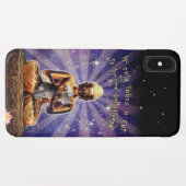 Coque iphone des Lumières de chat (Dos (Horizontal))