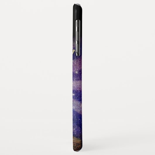 Coque iphone des Lumières de chat (Dos/Gauche)