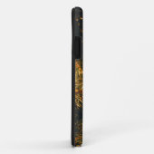 Coque iphone des lumières de Noël vert (Dos/Droite)