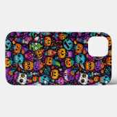 Coque iphone des monstres d'Halloween (Verso (horizontal))