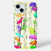 Coque iphone des oiseaux de musique (Verso)