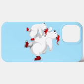 Coque iphone des ours de Noël (Verso (horizontal))