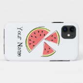 Coque iphone des pièces de pastèque (Dos (Horizontal))