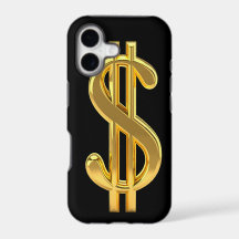 coque iphone des signes en dollars d'or