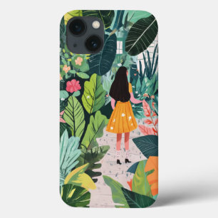 Coque iphone, design botanique