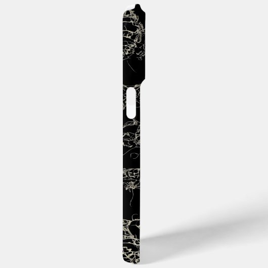 Coque iphone design noir dur (Verso / Droite)