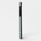 Coque iphone design pastel rayé coloré (Dos/Gauche)