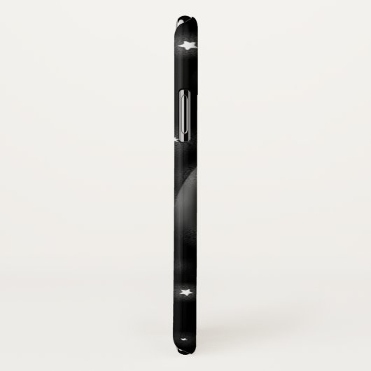 Coque iphone d'espace de fusée de 7 lettres nommé (Dos/Droite)