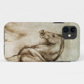 Coque iphone d'étude de cheval de da Vinci (Dos (Horizontal))
