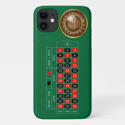 coque iphone d'image de la table de roulette europ (Dos)
