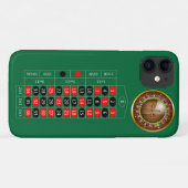 coque iphone d'image de la table de roulette europ (Dos (Horizontal))