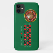 Coque iphone d'image de table de roulette américai (Dos)