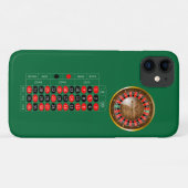 Coque iphone d'image de table de roulette américai (Dos (Horizontal))