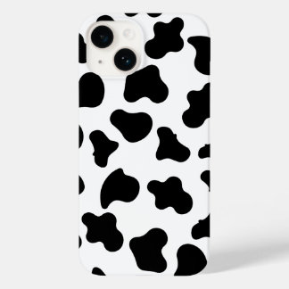 Coque iphone d'impression de vache noir et blanc