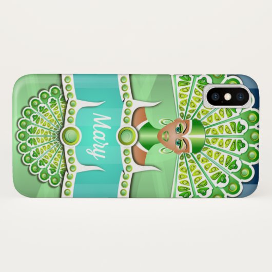 Coque iphone d'impression indien (Dos (Horizontal))