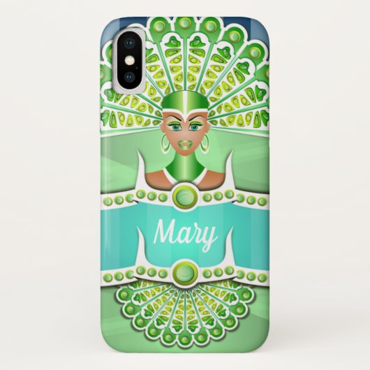 Coque iphone d'impression indien (Dos)
