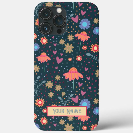 Coque iphone d'incertitude florale (Verso)