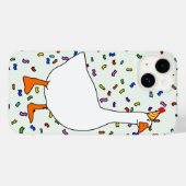 Coque iphone d'oie de fête (Verso (horizontal))