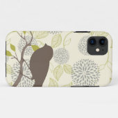 Coque iphone d'oiseau et de fleur (Dos (Horizontal))