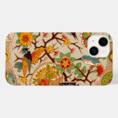 Coque iphone d'oiseaux et de papillons (Verso (horizontal))