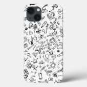 Coque iphone Doodle (Verso)