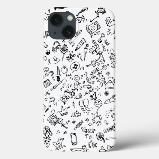 Coque iphone Doodle (Verso)