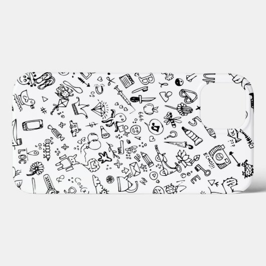 Coque iphone Doodle (Verso (horizontal))
