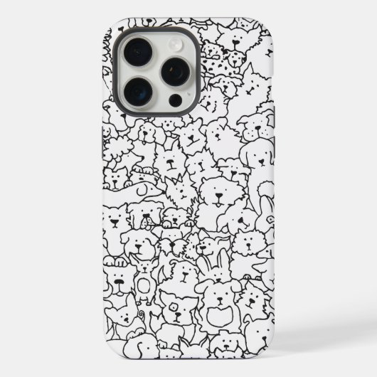 Coque iphone Doodle Dog (Verso)